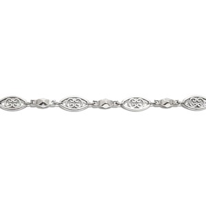5mm Filigree Link - Silver Layered Chain